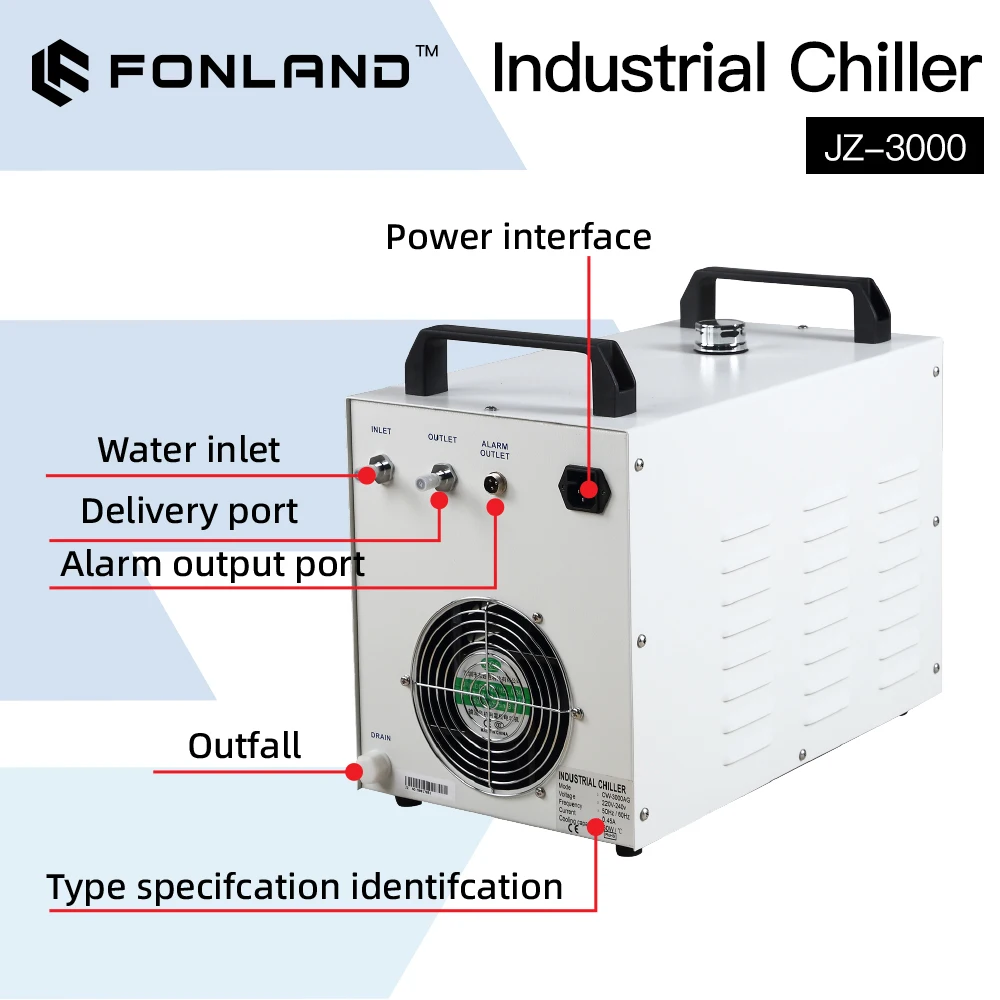 FONLAND JZ-3000 DG110V AG220V  - Laser Industrial Chiller recension och pris