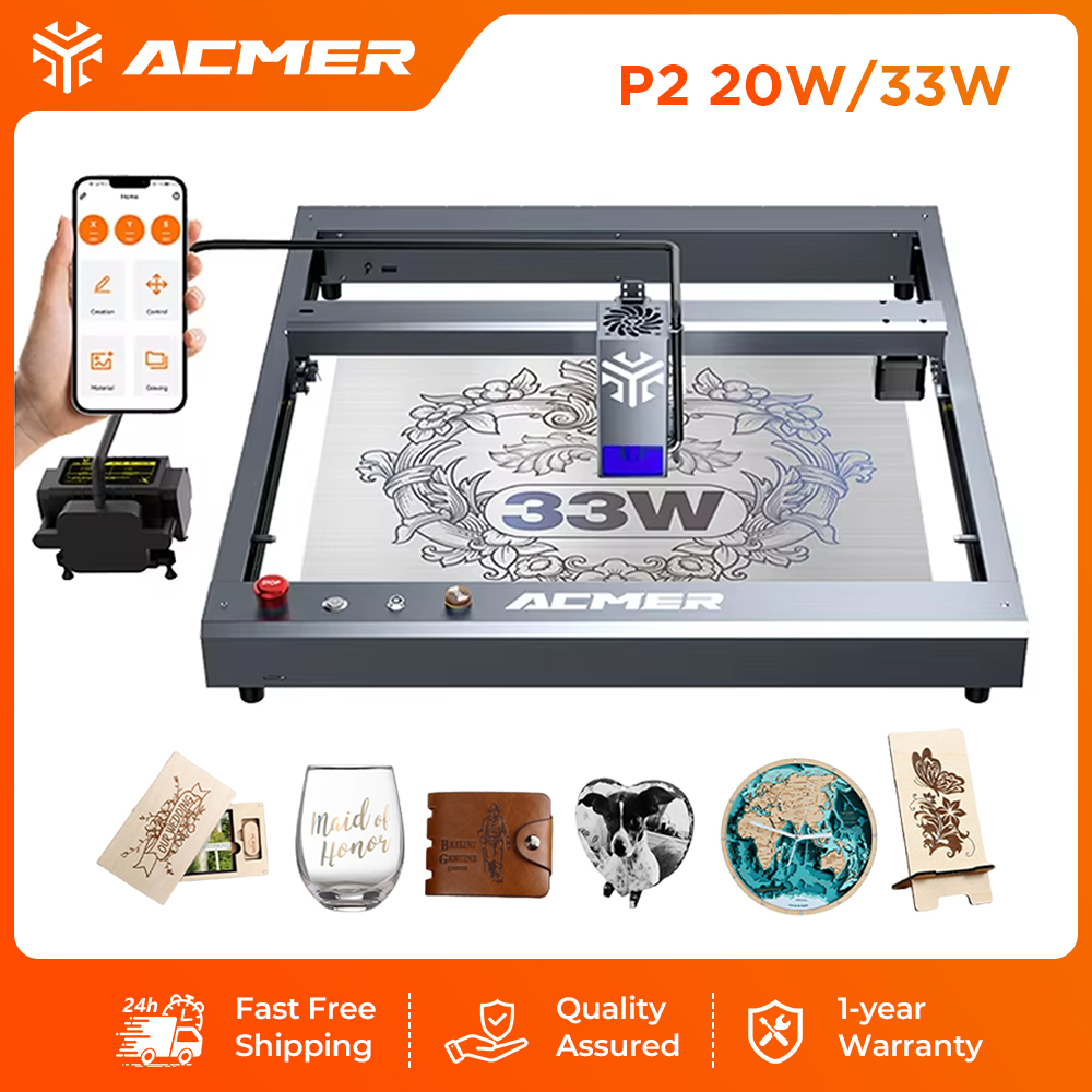 ACMER P2 33W Laser Engraver an - Industrial Laser Engraver recension och pris